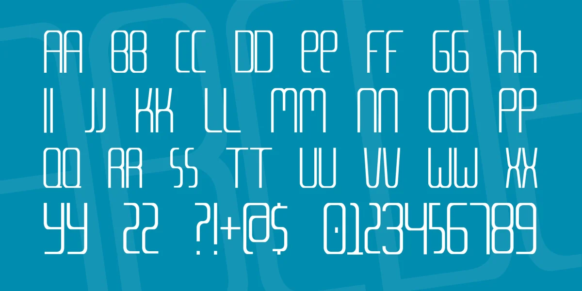Meta Language Font preview 2