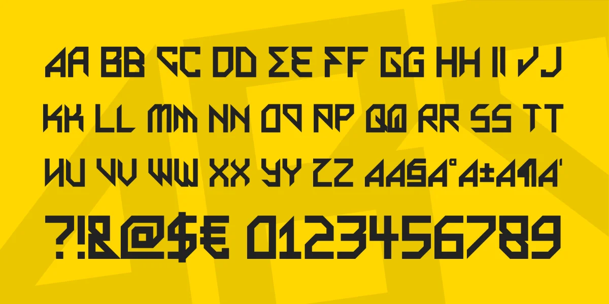 Metal Arhythmetic Font preview 4