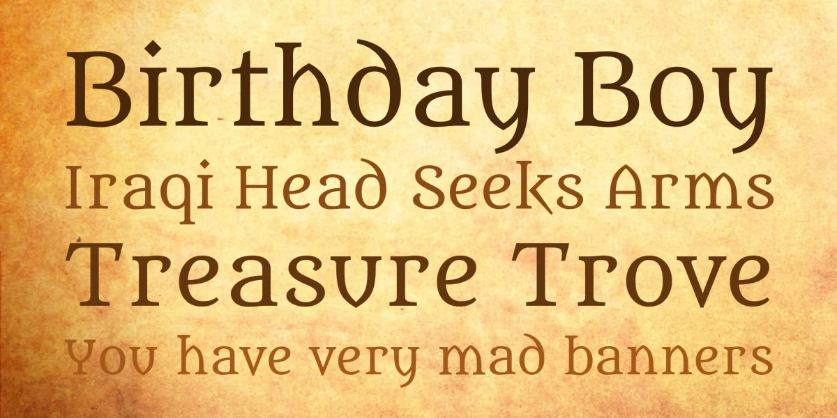 Metamorphous Font preview 2