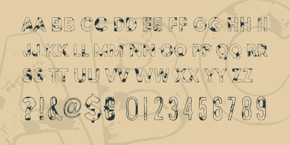 Methods of escape Font preview 4