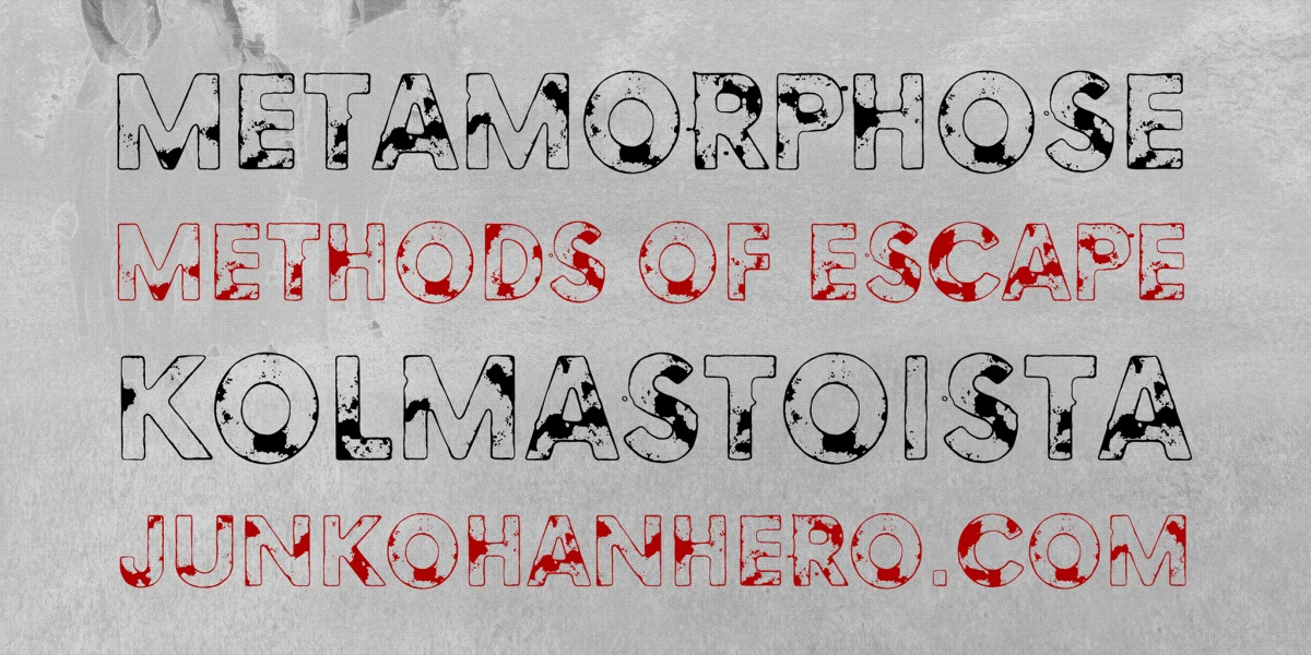 Methods of escape Font preview 5