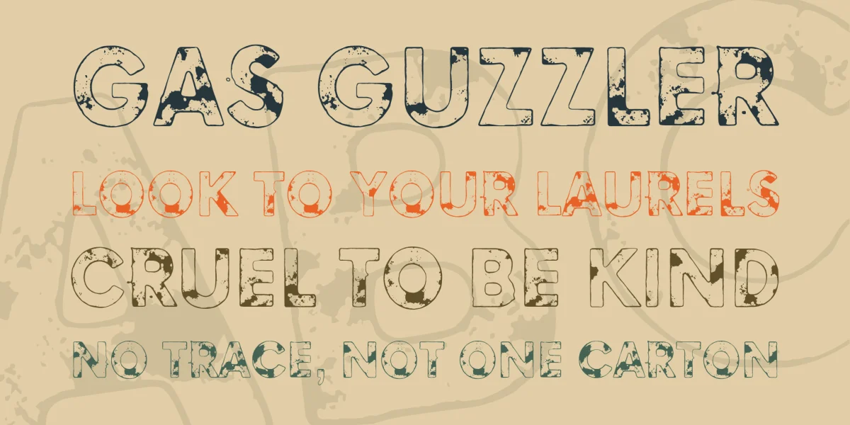 Methods of escape Font preview 7