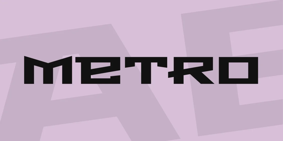 Metro Font