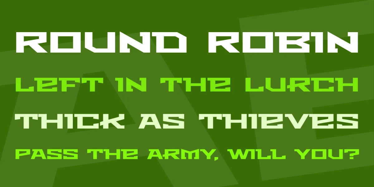 Metro Font preview 2