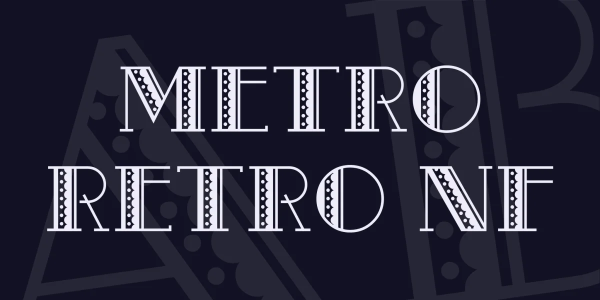 Metro Retro NF Font