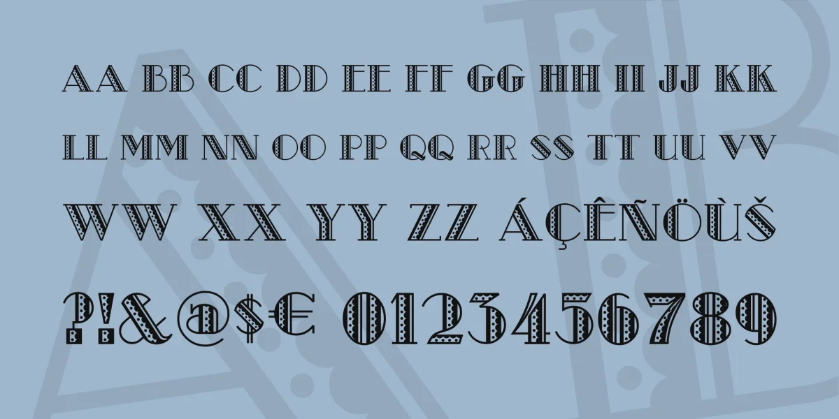 Metro Retro NF Font preview 3