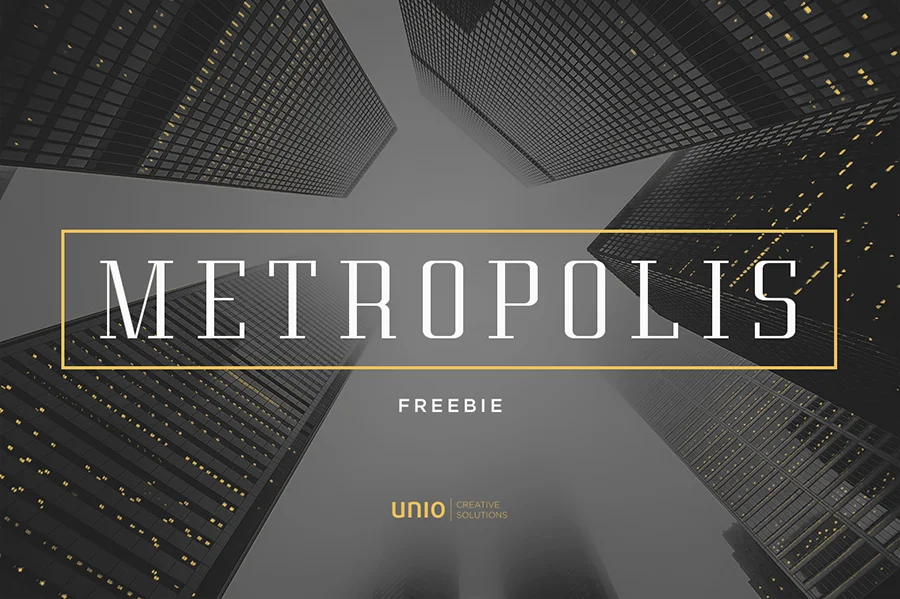 Metropolis Font