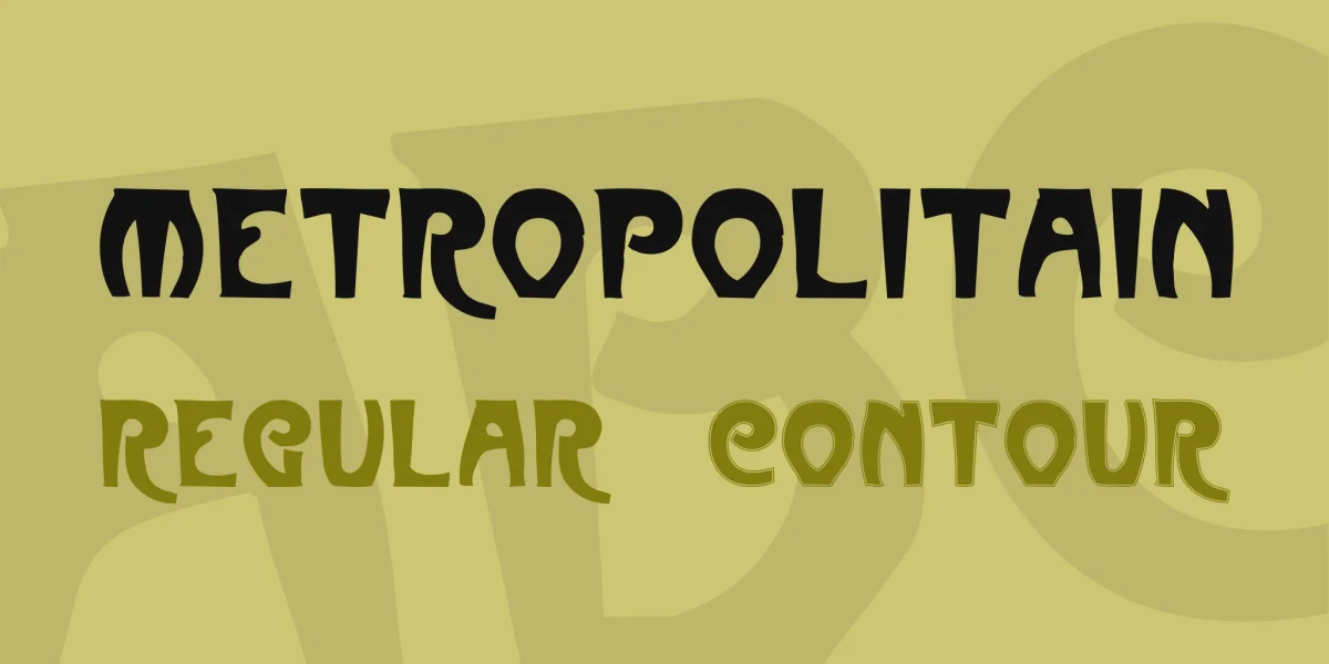 Metropolitain Font Family