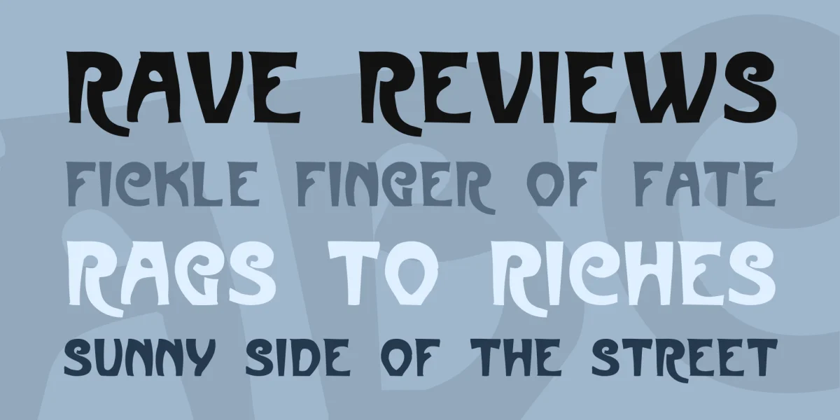 Metropolitain Font Family preview 2