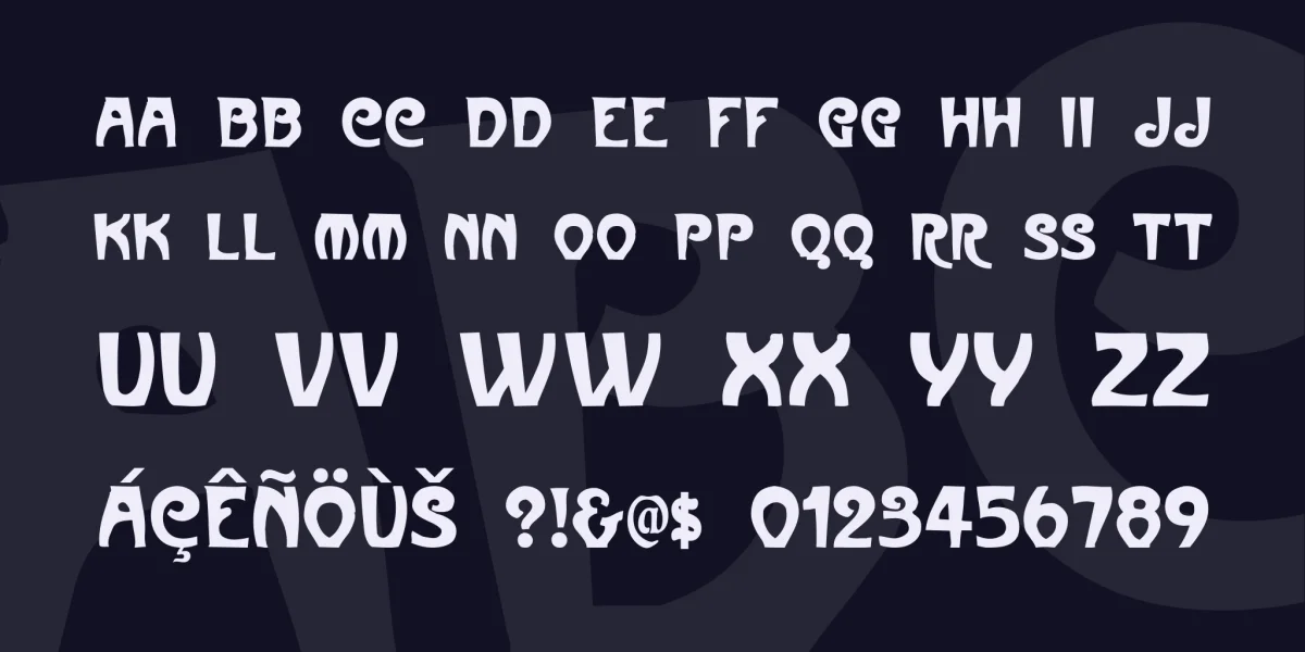 Metropolitain Font Family preview 3