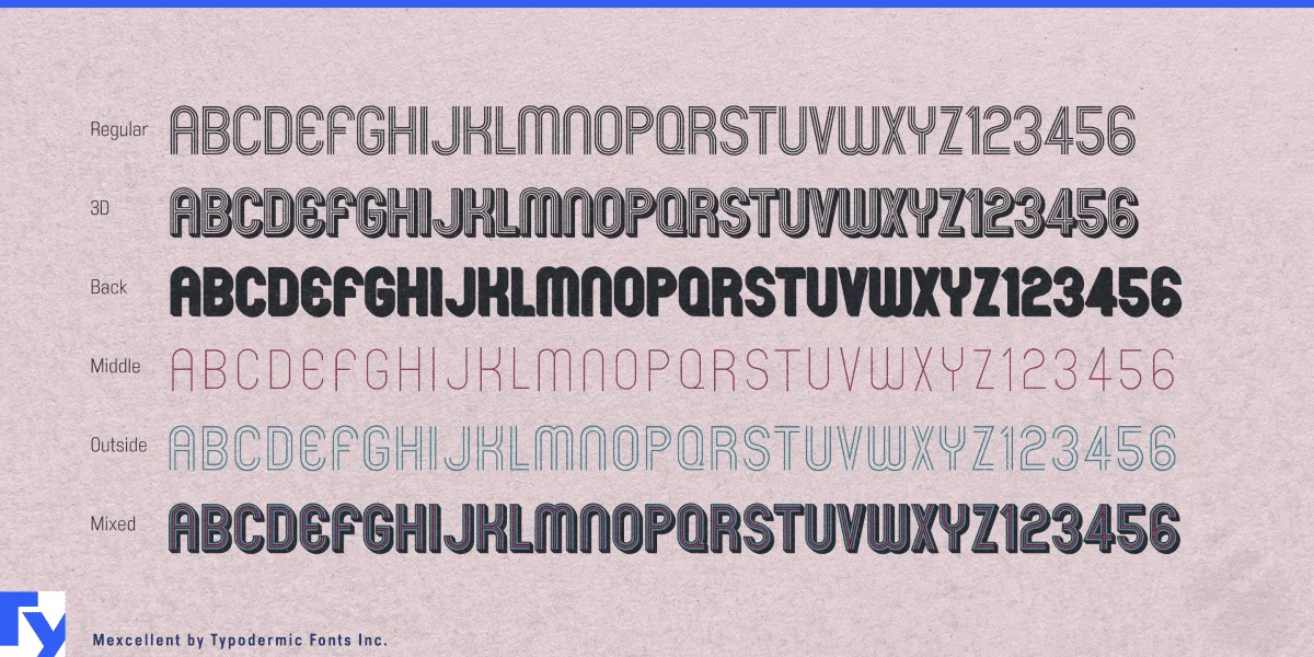 Mexcellent Font Family preview 3