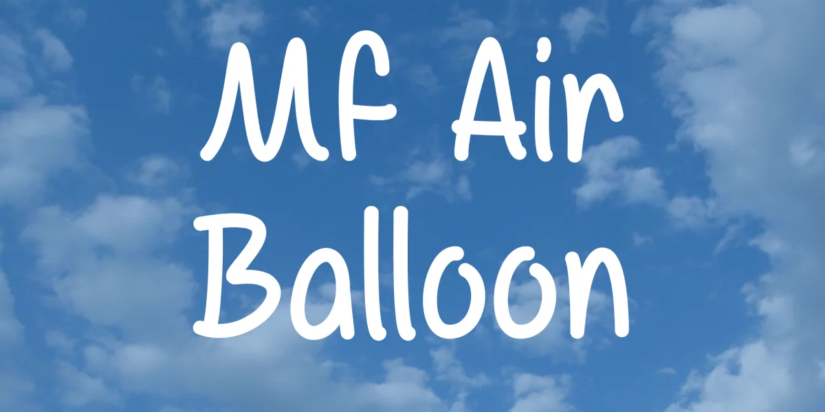 Air Balloon Font