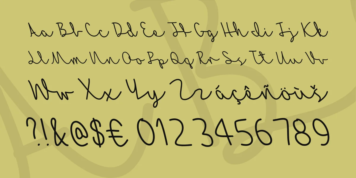 Autumn Breeze Font preview 3