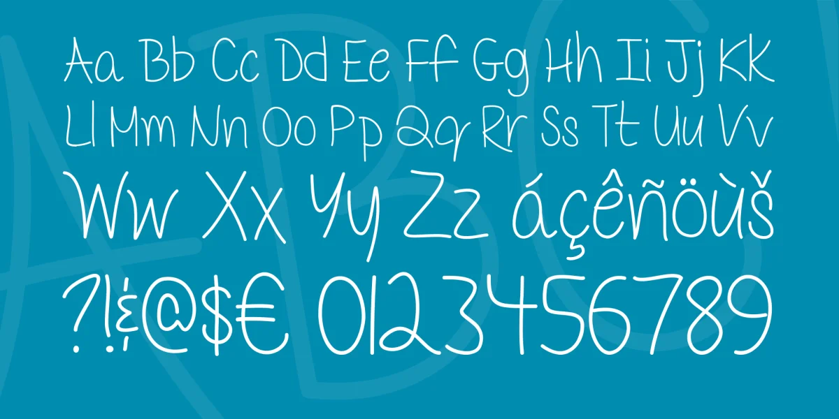 Delicate Little Flower Font preview 4