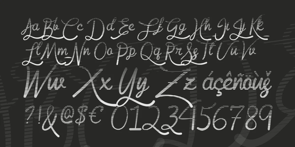 Gradient Goddess Font preview 3