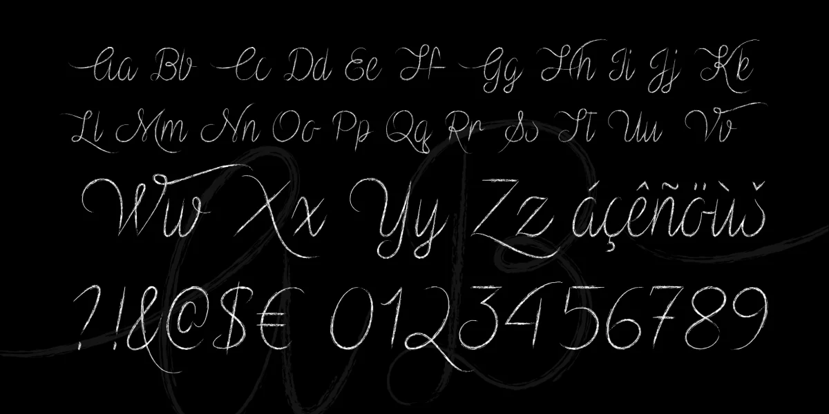 Vampire Heart Font preview 3