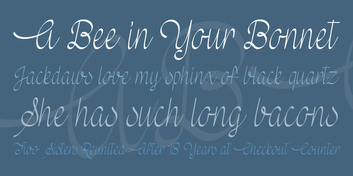 Wedding Bells Font preview 2
