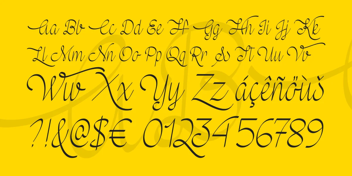 Wedding Bells Font preview 4