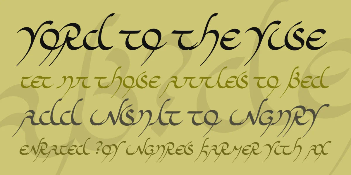 Midjungards Font preview 2