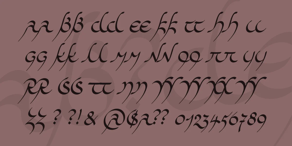 Midjungards Font preview 4