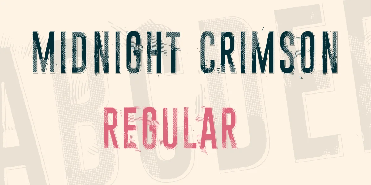 Midnight crimson Font preview 10