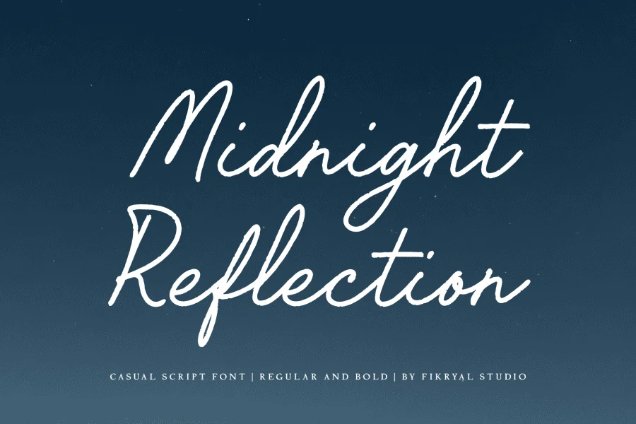 Midnight Reflection Font Family