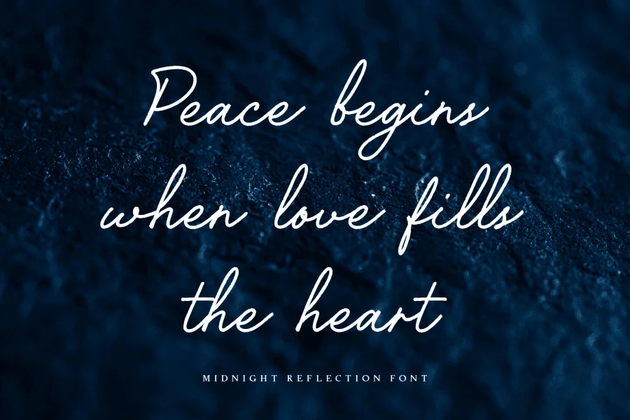 Midnight Reflection Font Family preview 10