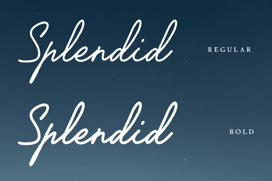 Midnight Reflection Font Family preview 5
