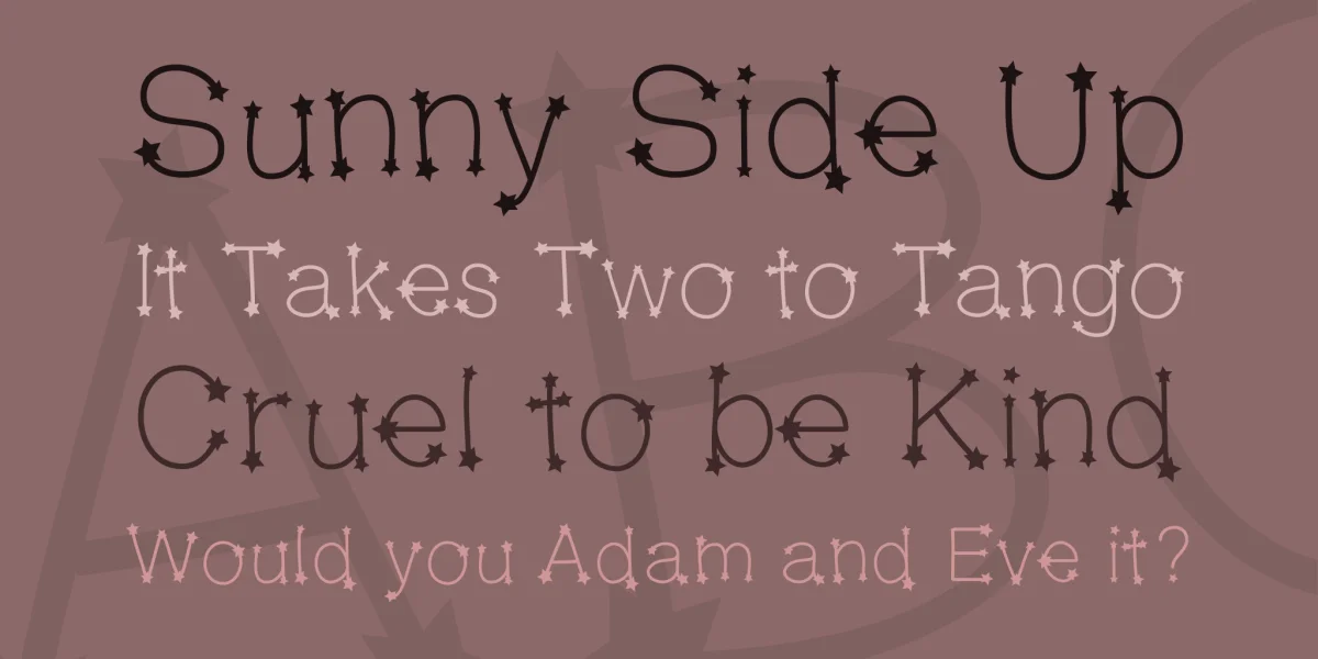 MidnightConstellations Font preview 3