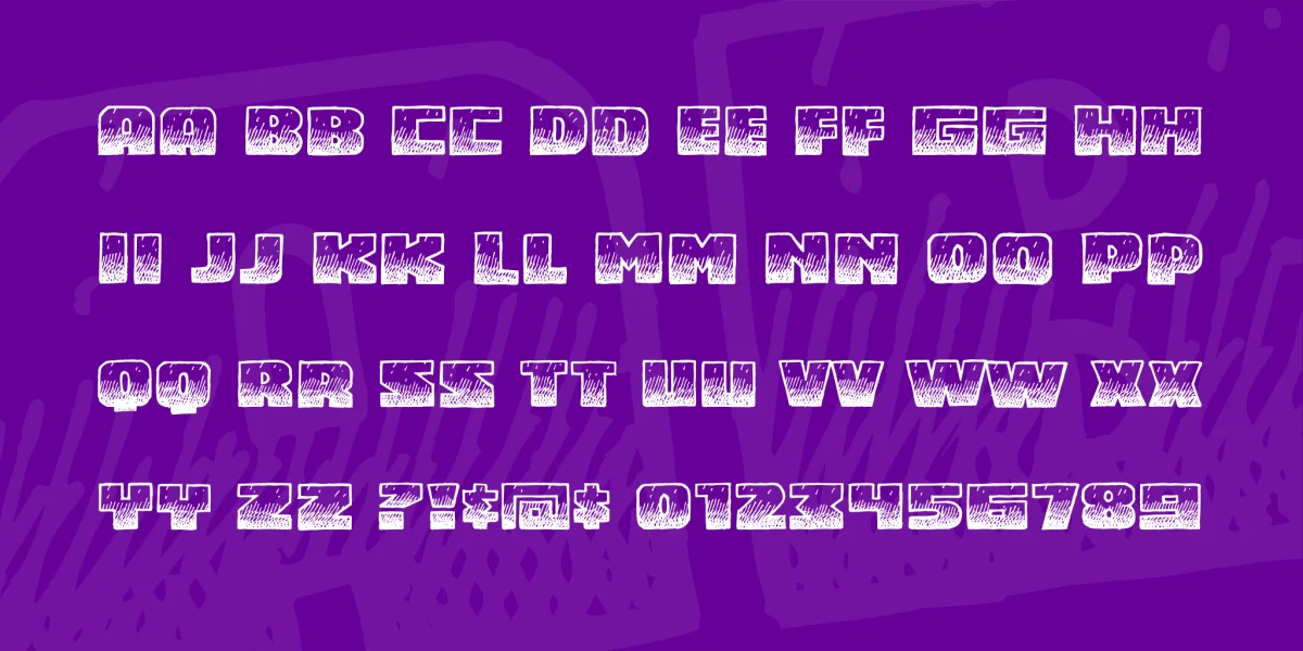 Midnight Snack BB Font preview 2
