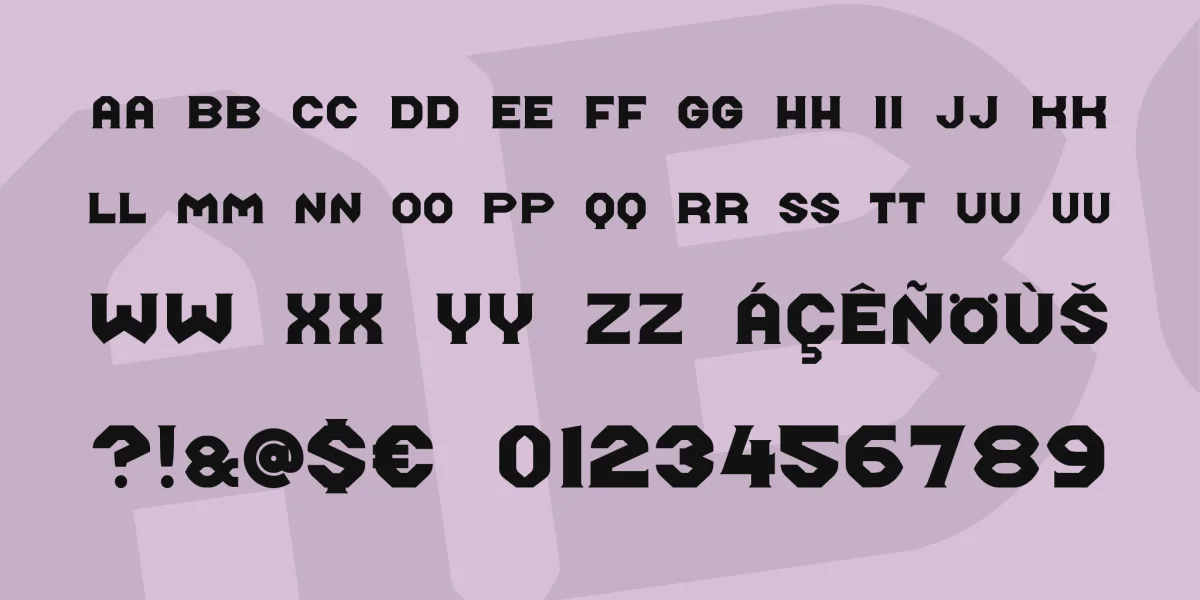 Midroba Font Family preview 3