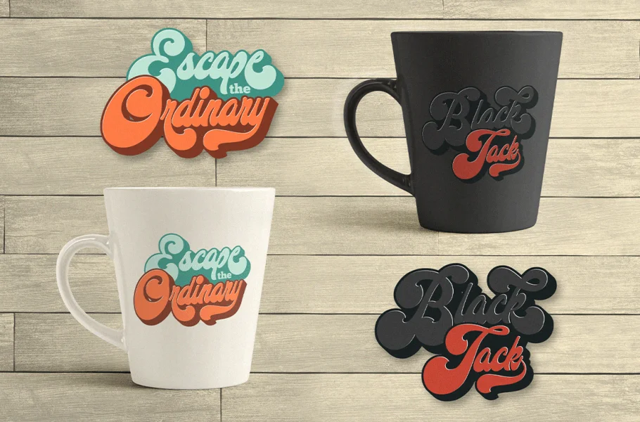 Midway Retro Font preview 4