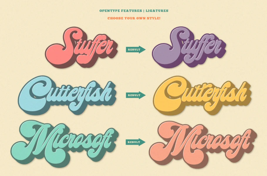 Midway Retro Font preview 6