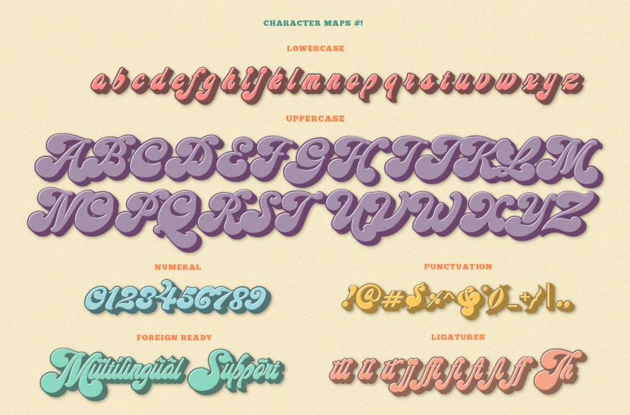 Midway Retro Font preview 7