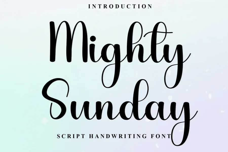 Mighty Sunday Font