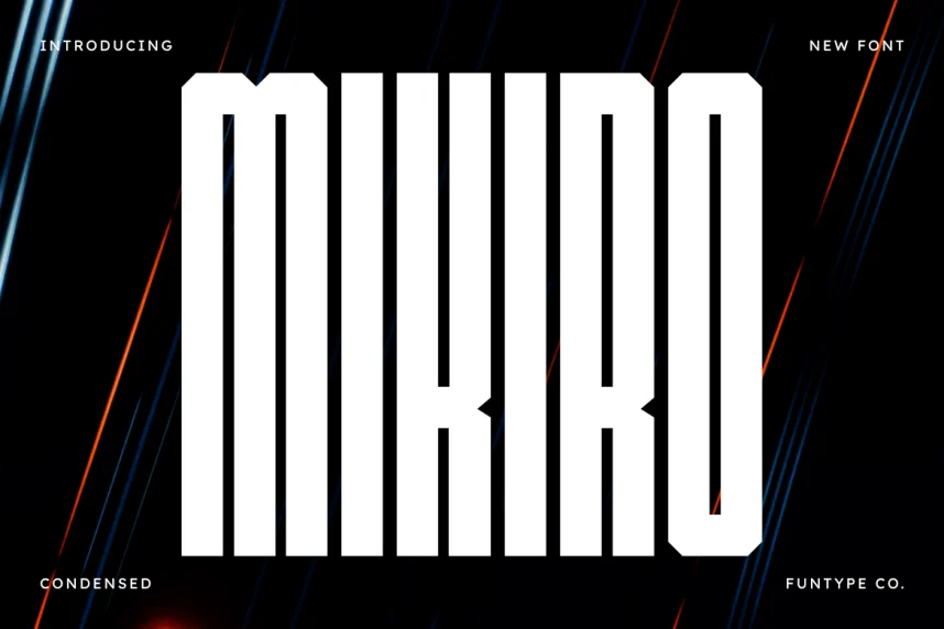 Mikiro Font preview 2