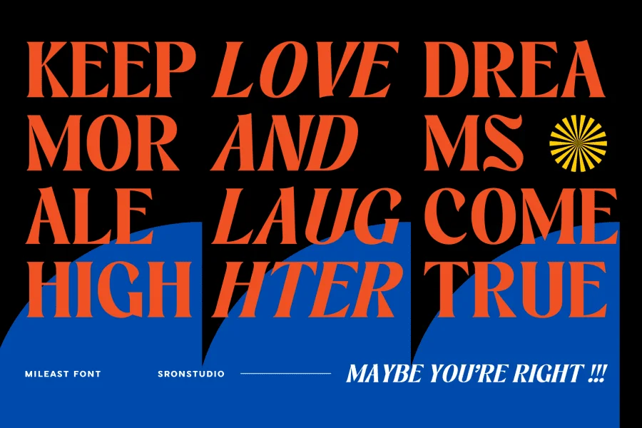 Mileast Font Family preview 11
