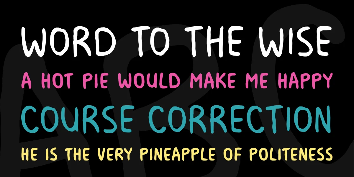 Milk Mustache BB Font Family preview 3