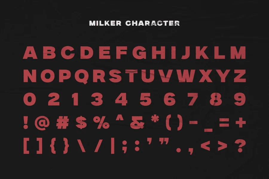 Milker Font preview 6
