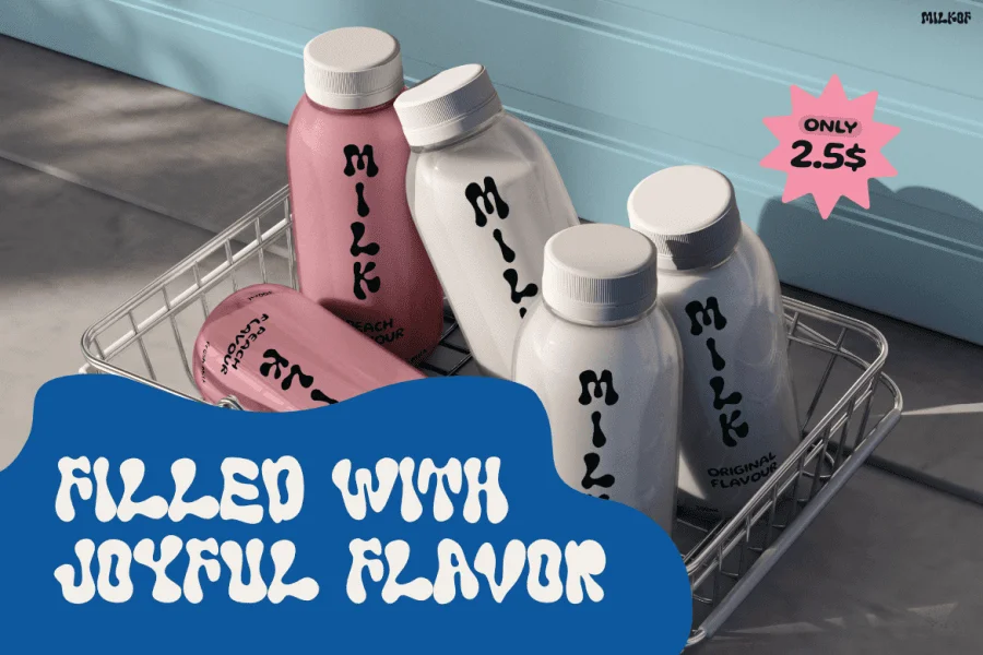 Milkof Font preview 10