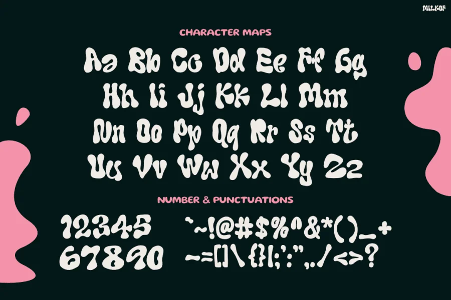 Milkof Font preview 2