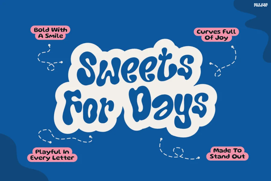 Milkof Font preview 5