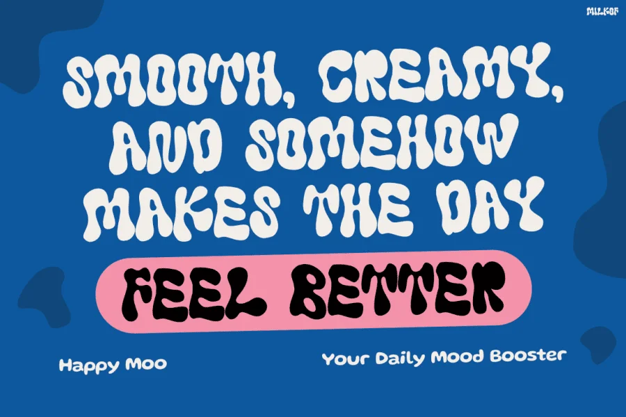Milkof Font preview 7
