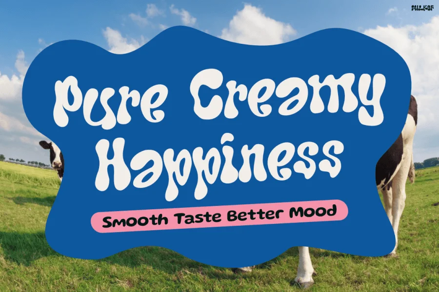 Milkof Font preview 8