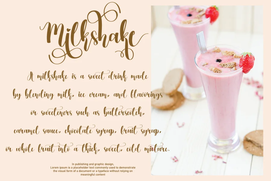 Milkshake Font preview 3