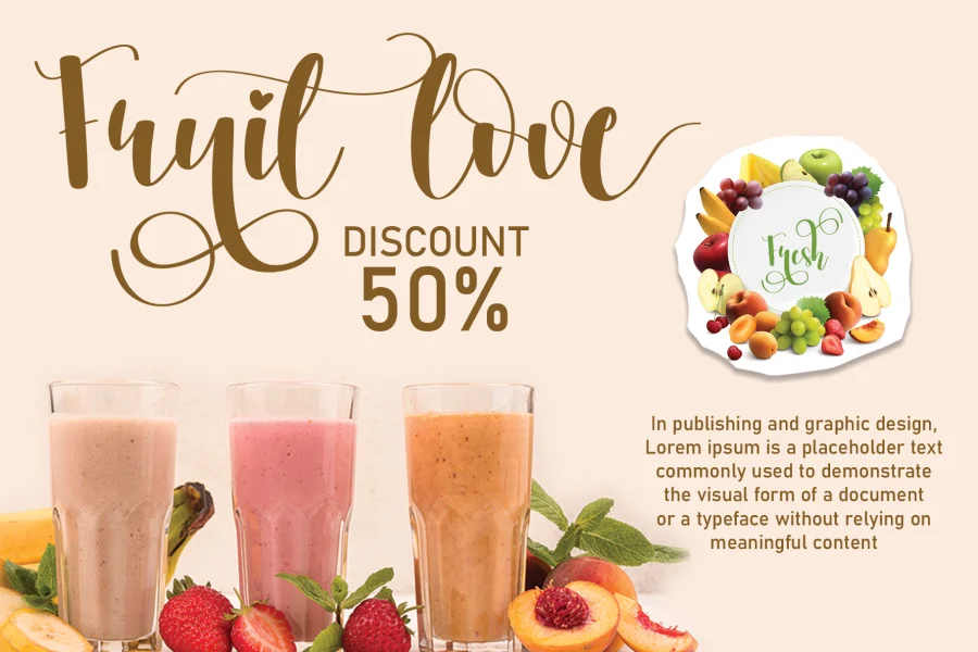 Milkshake Font preview 4