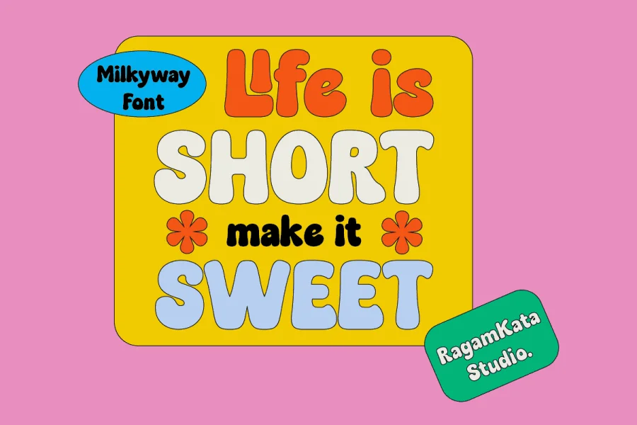 Milkyway DEMO Font preview 11