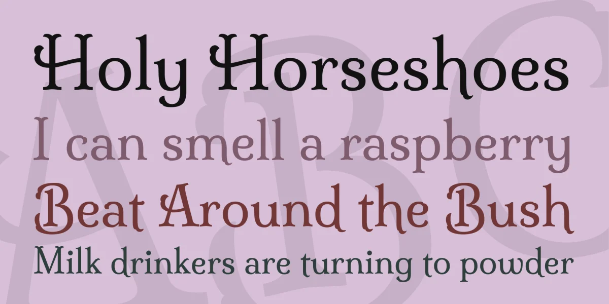 Milonga Font preview 2