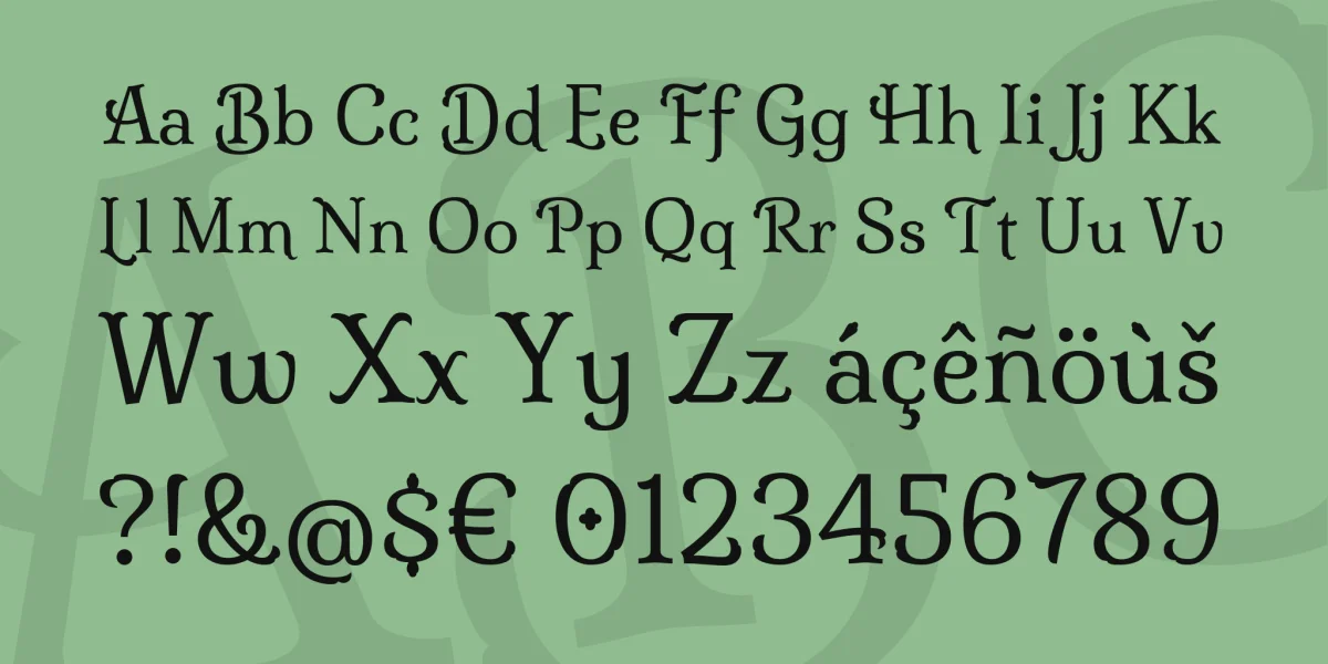 Milonga Font preview 4