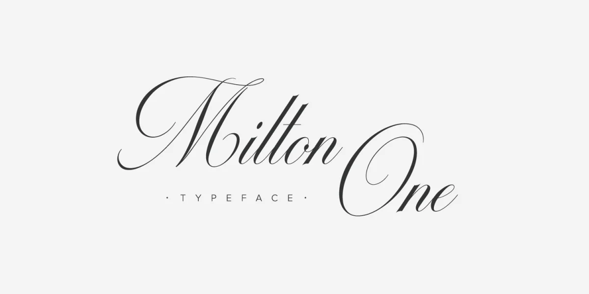 Milton One Font Family